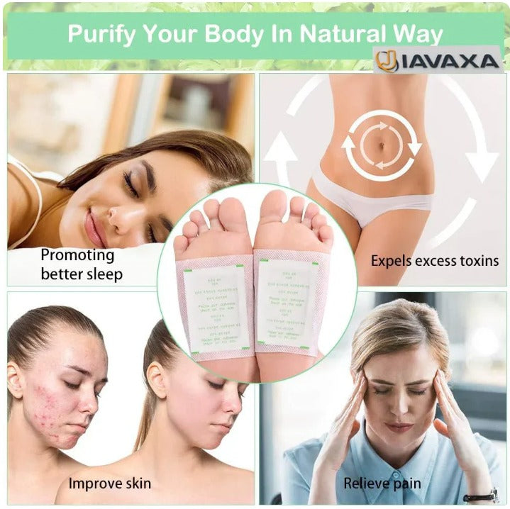 100% Merbal & Gentle Ingredient Detox Foot Patch RK (1 BOX = 20 PATCHES-BUY 1 GET 3 FREE)