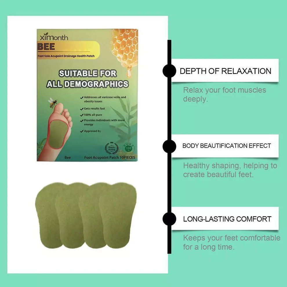 DetoxBee™ - Bee Venom Foot Patches 🐝✨ (Buy 1 Get 1 Free🔥🔥)