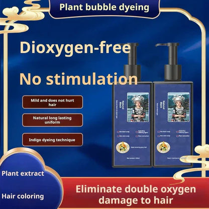 Plant-Based Hair Coloring Cream - Mild Formula Long Lasting ( Buy 1 Get 1 Free )