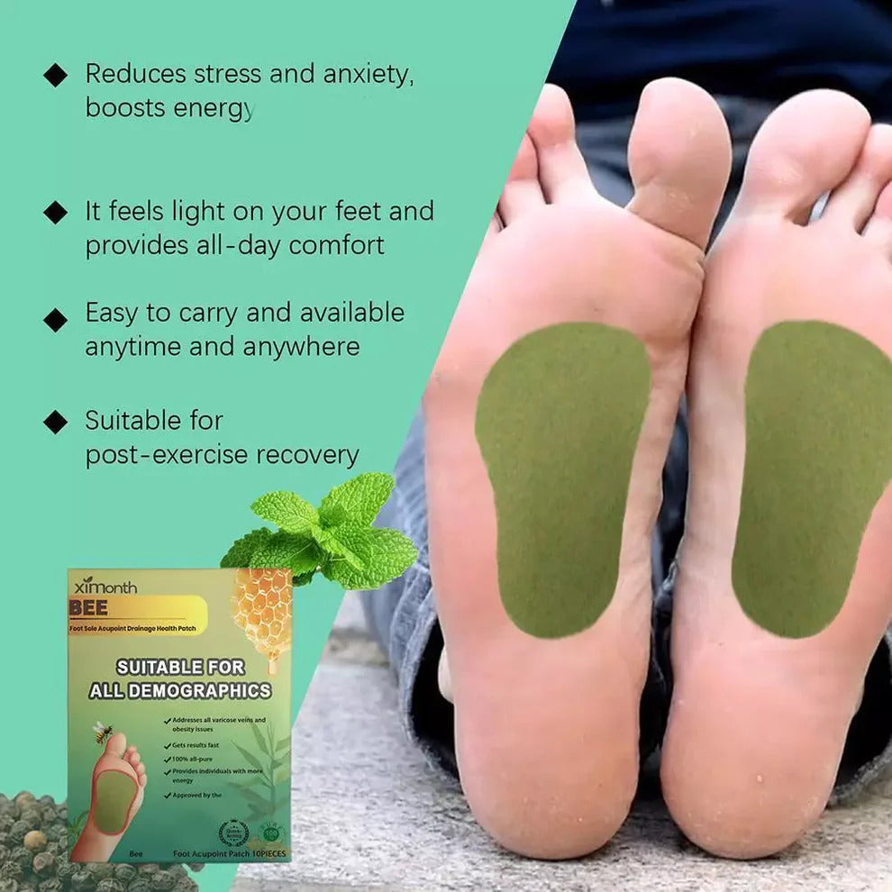 DetoxBee™ - Bee Venom Foot Patches 🐝✨ (Buy 1 Get 1 Free🔥🔥)