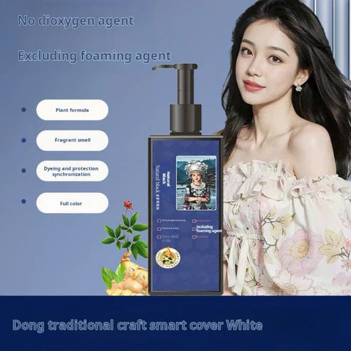Plant-Based Hair Coloring Cream - Mild Formula Long Lasting ( Buy 1 Get 1 Free )