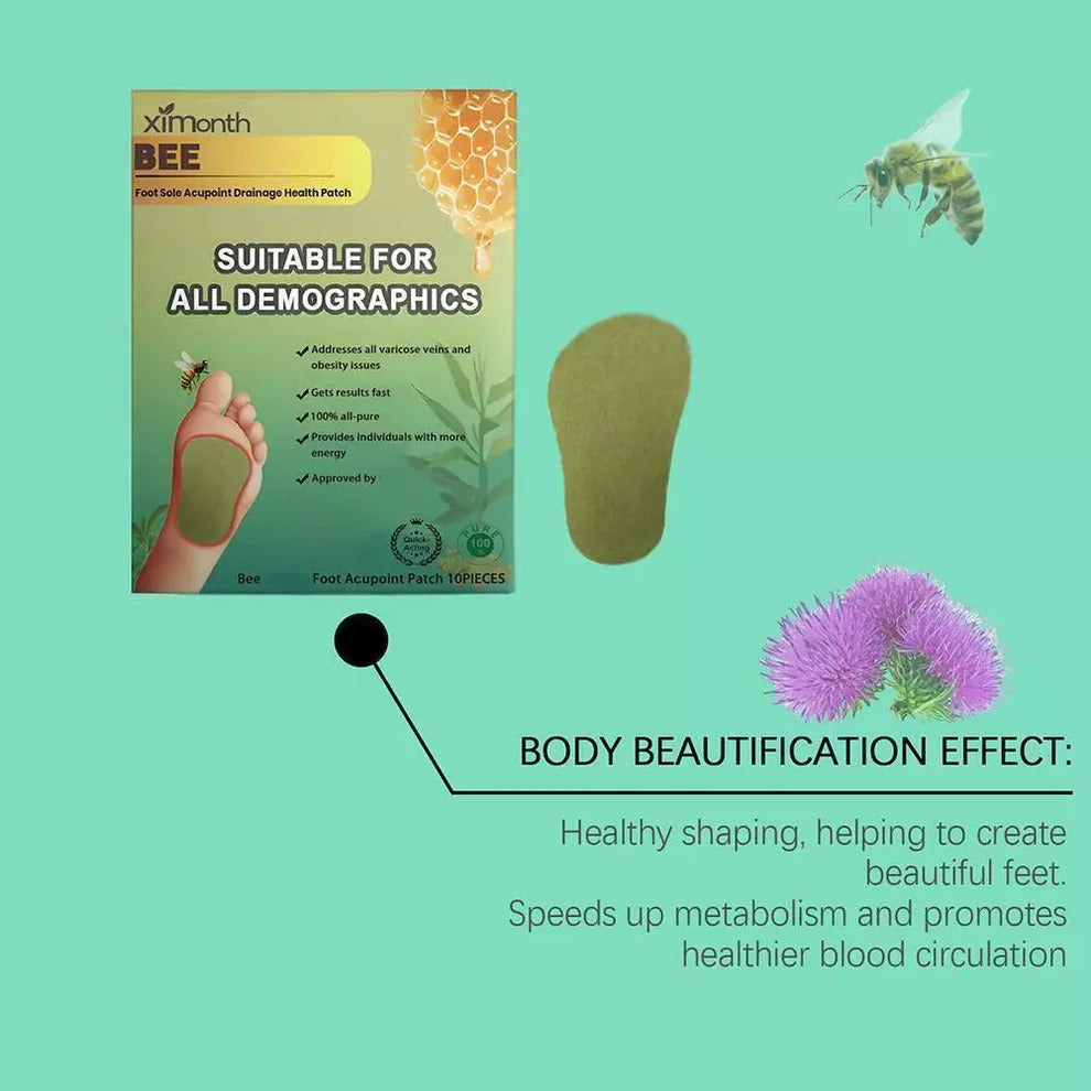 DetoxBee™ - Bee Venom Foot Patches 🐝✨ (Buy 1 Get 1 Free🔥🔥)