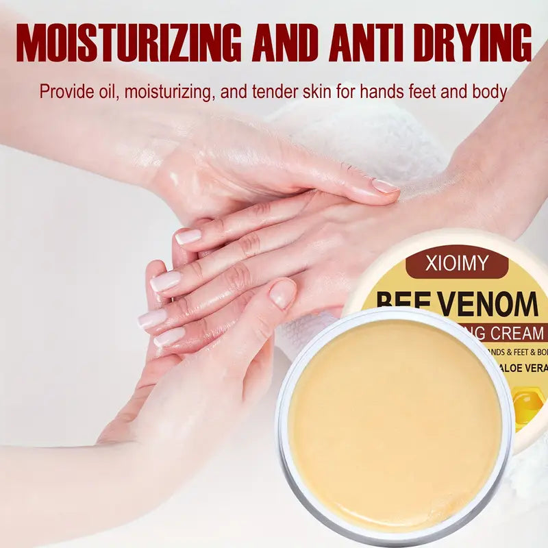 BeeRelief™ - Bee Venom Dry Crack Cream 🐝✨  Deep Moisturizing & Hydrating for Hands, Feet & Body